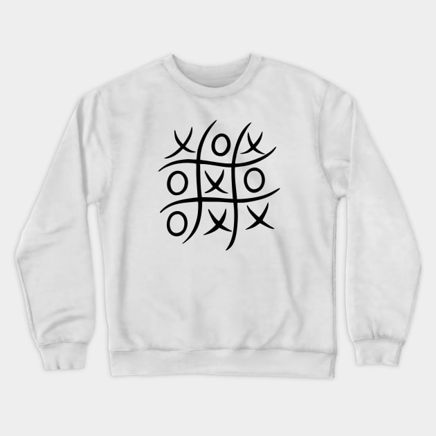 Tic tac toe Crewneck Sweatshirt by Frenzy Fox